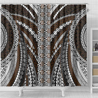 Brown Tongan Polynesian Tribal Shower Curtain - Polynesian Pride