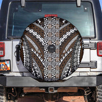 Brown Tongan Polynesian Tribal Spare Tire Cover - Polynesian Pride