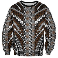Brown Tongan Polynesian Tribal Sweatshirt LT9 Unisex Brown - Polynesian Pride