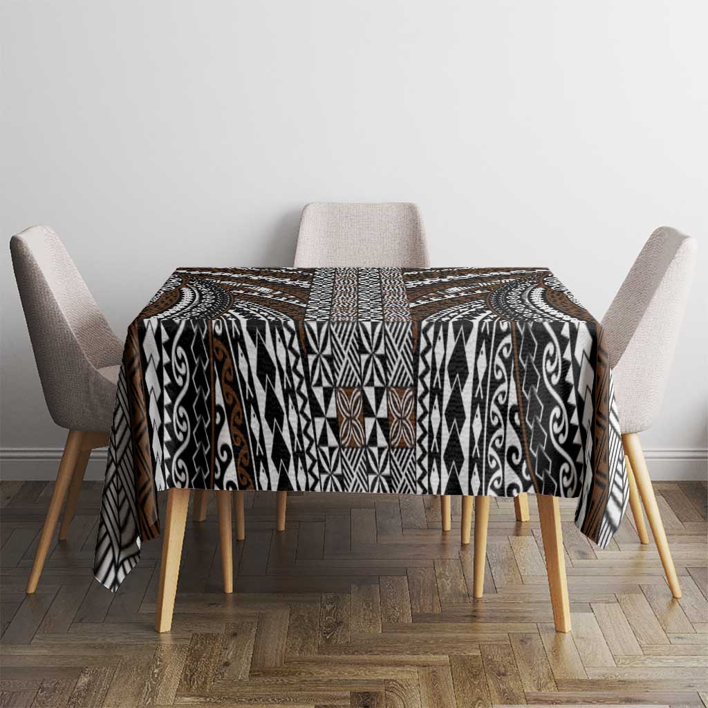 Brown Tongan Polynesian Tribal Tablecloth LT9 - Polynesian Pride