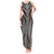 Brown Tongan Polynesian Tribal Tank Maxi Dress - Polynesian Pride
