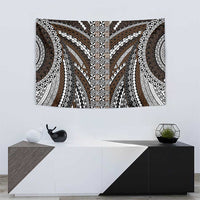 Brown Tongan Polynesian Tribal Tapestry - Polynesian Pride