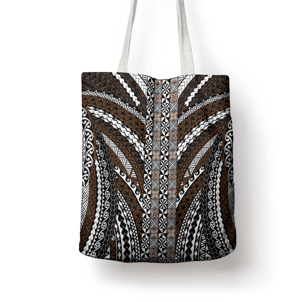 Brown Tongan Polynesian Tribal Tote Bag - Polynesian Pride