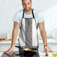 Light Gray Tongan Polynesian Tribal Apron LT9 - Polynesian Pride