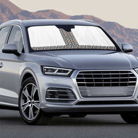 Light Gray Tongan Polynesian Tribal Auto Sun Shade - Polynesian Pride