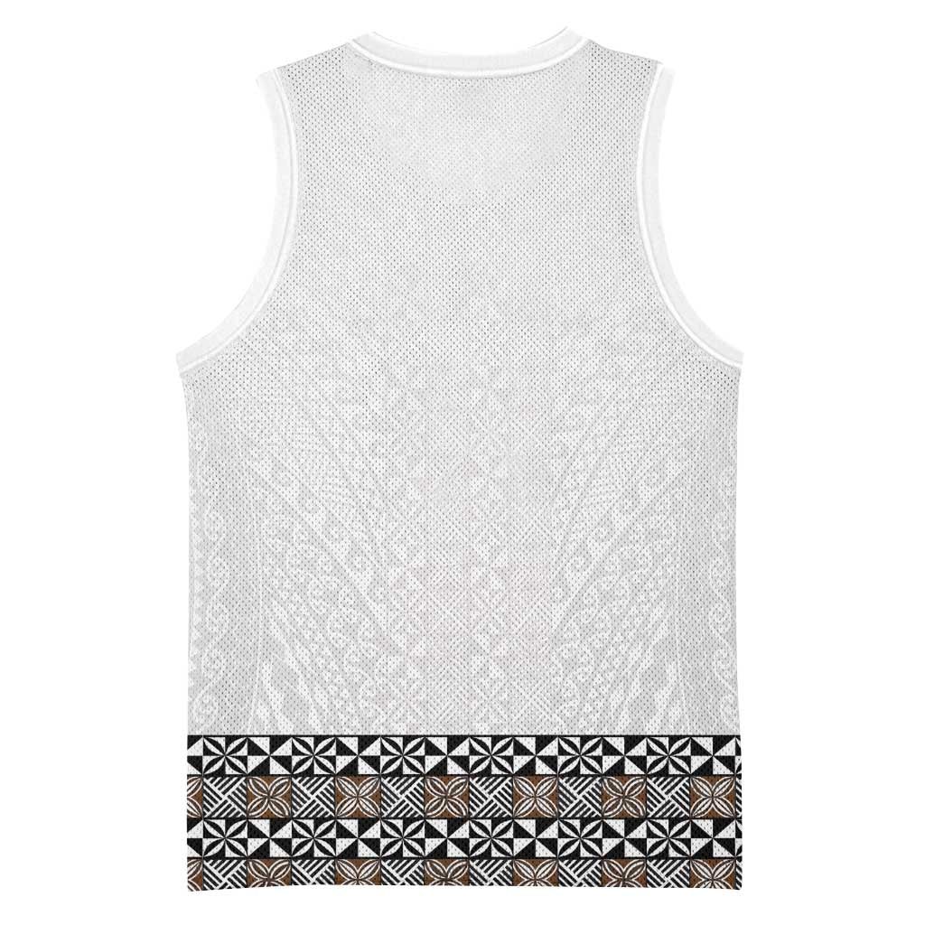 Light Gray Tongan Polynesian Tribal Basketball Jersey LT9 - Polynesian Pride