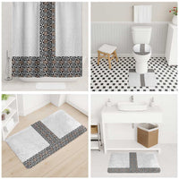Light Gray Tongan Polynesian Tribal Bathroom Set - Polynesian Pride
