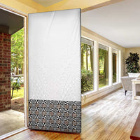 Light Gray Tongan Polynesian Tribal Door Cover LT9 - Polynesian Pride