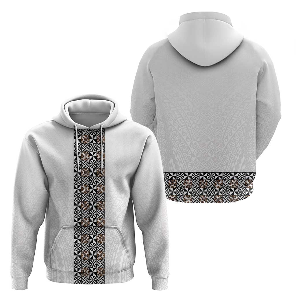 Light Gray Tongan Polynesian Tribal Hoodie - Polynesian Pride