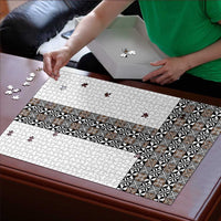 Light Gray Tongan Polynesian Tribal Puzzle LT9 - Polynesian Pride