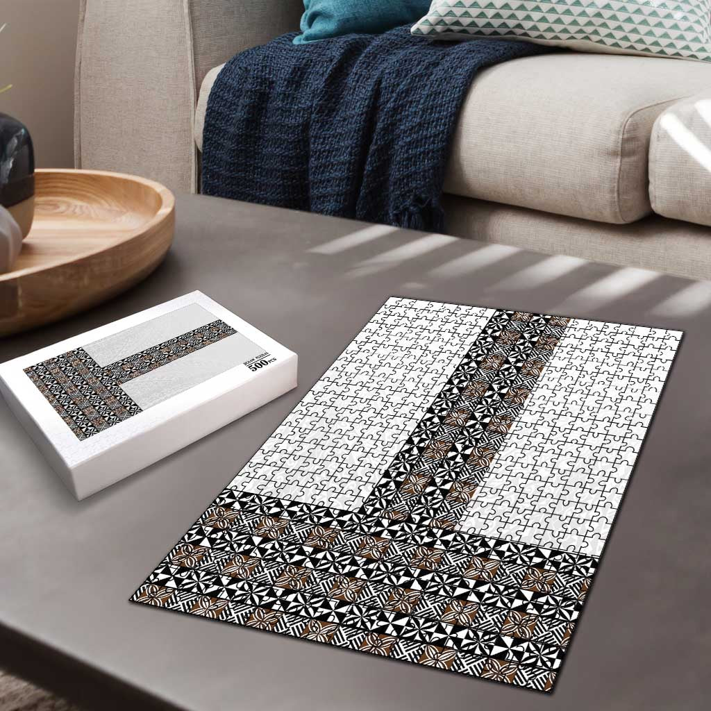 Light Gray Tongan Polynesian Tribal Puzzle LT9 - Polynesian Pride