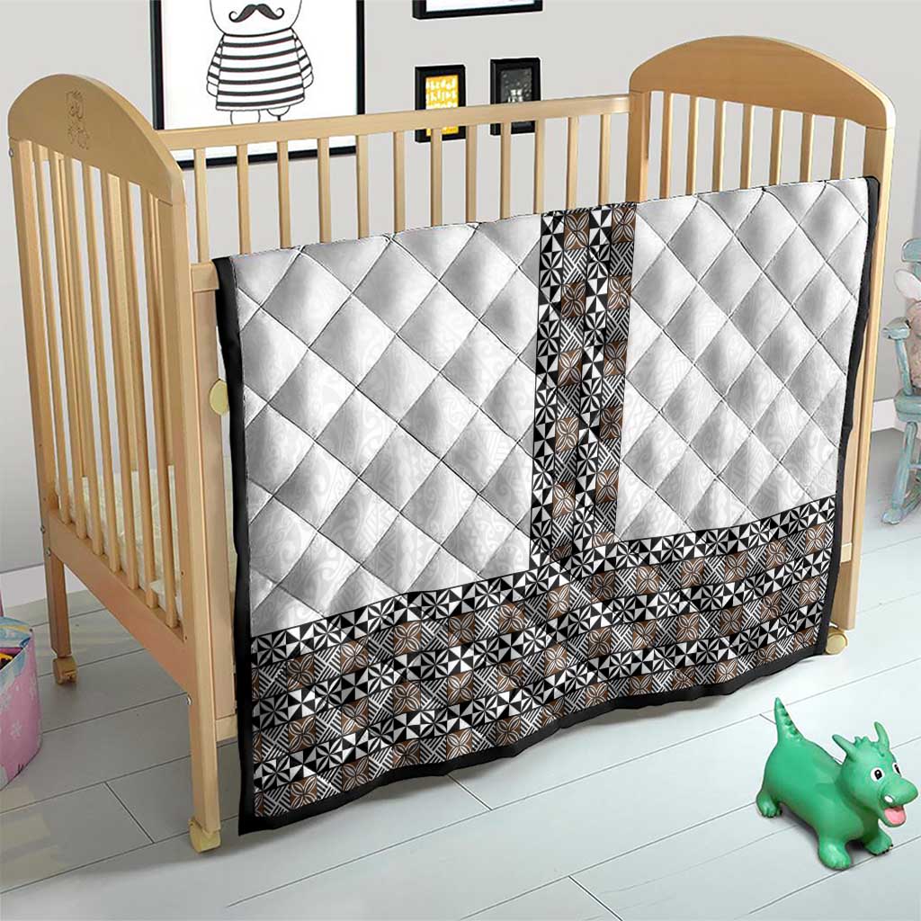 Light Gray Tongan Polynesian Tribal Quilt - Polynesian Pride