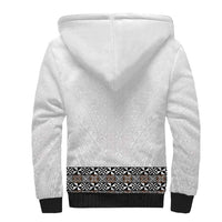 Light Gray Tongan Polynesian Tribal Sherpa Hoodie LT9 - Polynesian Pride