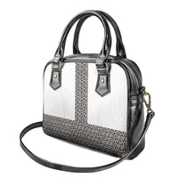 Light Gray Tongan Polynesian Tribal Shoulder Handbag - Polynesian Pride