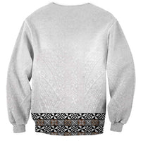 Light Gray Tongan Polynesian Tribal Sweatshirt LT9 - Polynesian Pride
