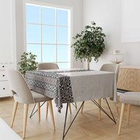 Light Gray Tongan Polynesian Tribal Tablecloth LT9 - Polynesian Pride