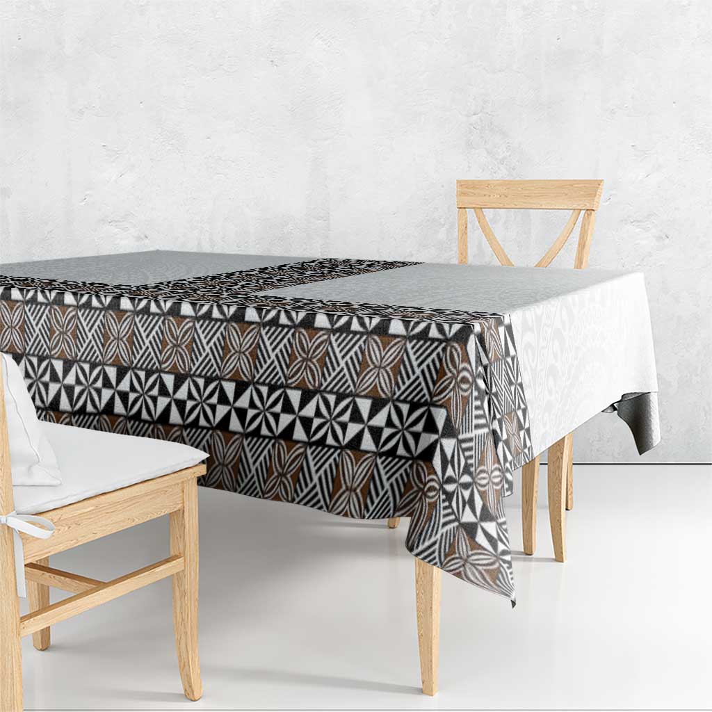Light Gray Tongan Polynesian Tribal Tablecloth LT9 - Polynesian Pride