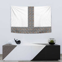 Light Gray Tongan Polynesian Tribal Tapestry - Polynesian Pride