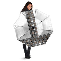 Light Gray Tongan Polynesian Tribal Umbrella LT9 - Polynesian Pride