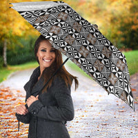 Light Gray Tongan Polynesian Tribal Umbrella LT9 - Polynesian Pride