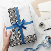 Light Gray Tongan Polynesian Tribal Wrapping Paper - Polynesian Pride