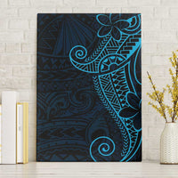 Black Blue Polynesian Tribal Canvas Wall Art LT9 Without Frame Blue - Polynesian Pride