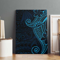 Black Blue Polynesian Tribal Canvas Wall Art LT9 - Polynesian Pride