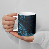 Black Blue Polynesian Tribal Ceramic Mug LT9 - Polynesian Pride