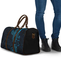 Black Blue Polynesian Tribal Travel Bag - Polynesian Pride