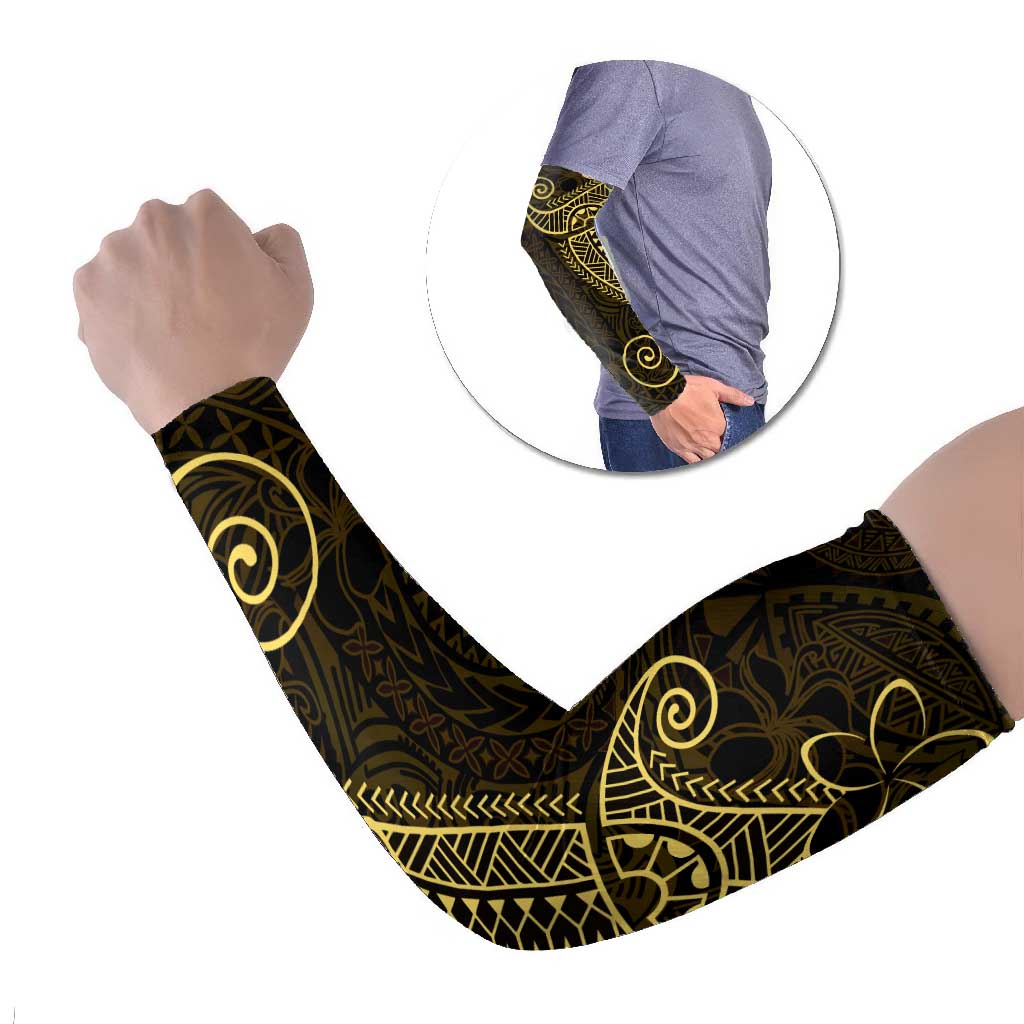 Black Gold Polynesian Tribal Arm Sleeves - Polynesian Pride