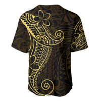 Black Gold Polynesian Tribal Baseball Jersey - Polynesian Pride