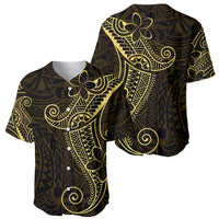 Black Gold Polynesian Tribal Baseball Jersey - Polynesian Pride