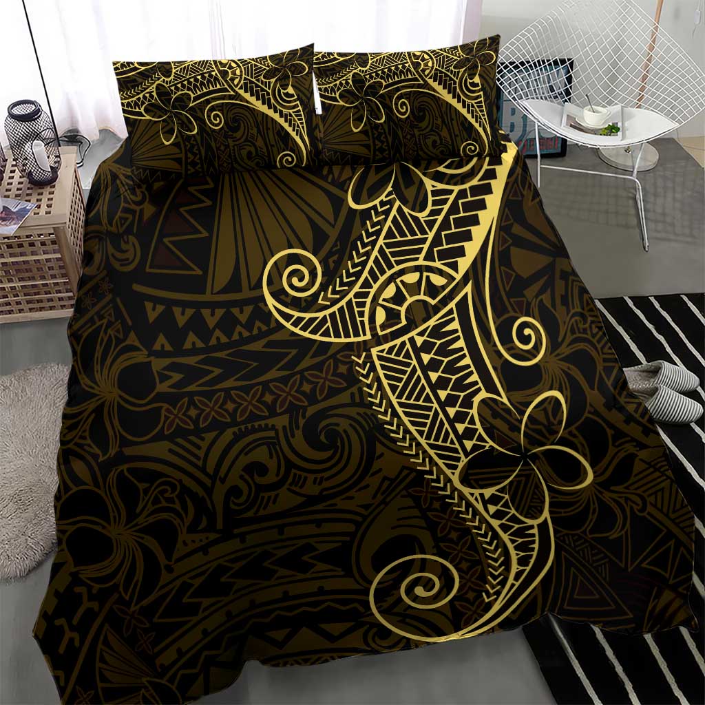 Black Gold Polynesian Tribal Bedding Set - Polynesian Pride