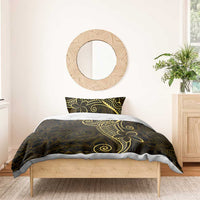 Black Gold Polynesian Tribal Bedding Set - Polynesian Pride
