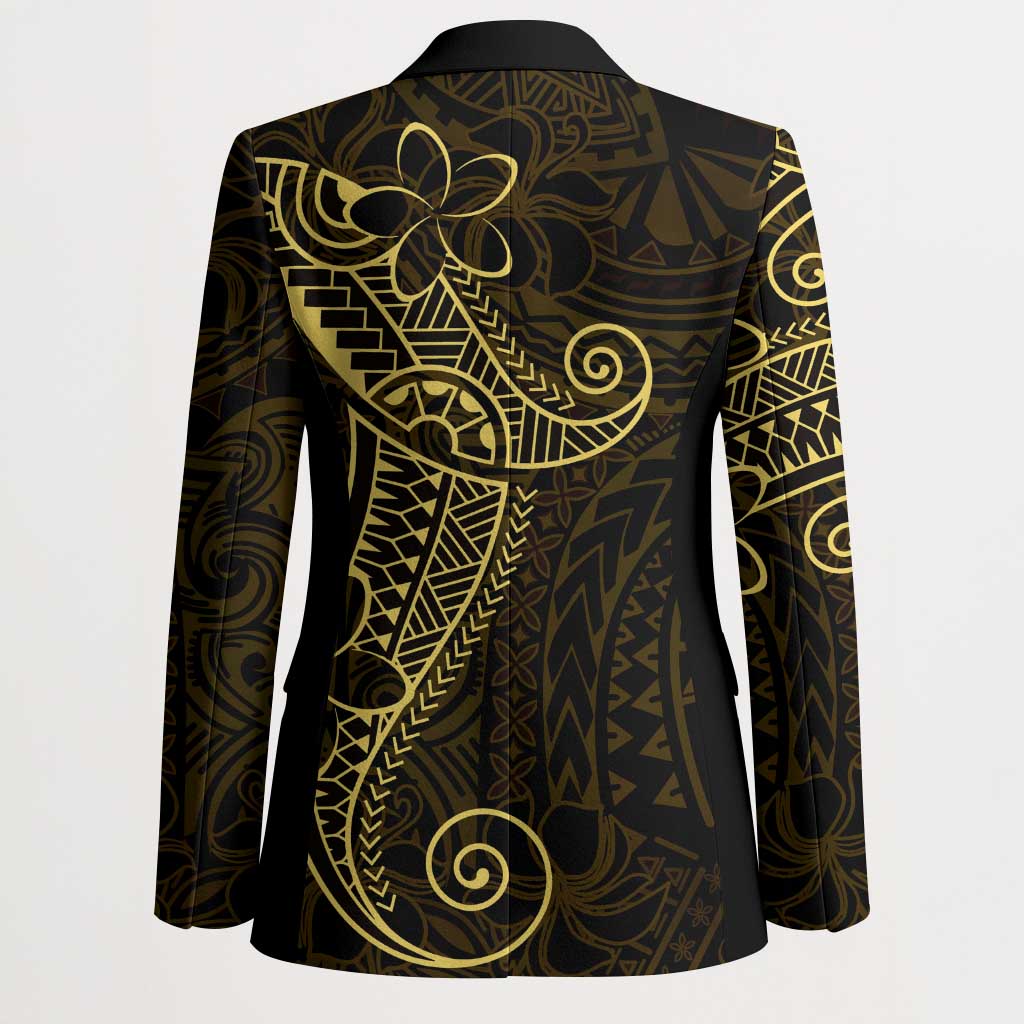 Black Gold Polynesian Tribal Blazer - Polynesian Pride