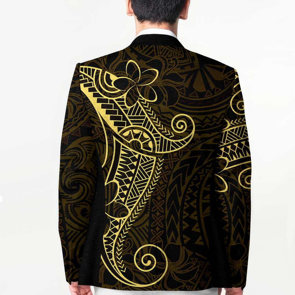 Black Gold Polynesian Tribal Blazer - Polynesian Pride
