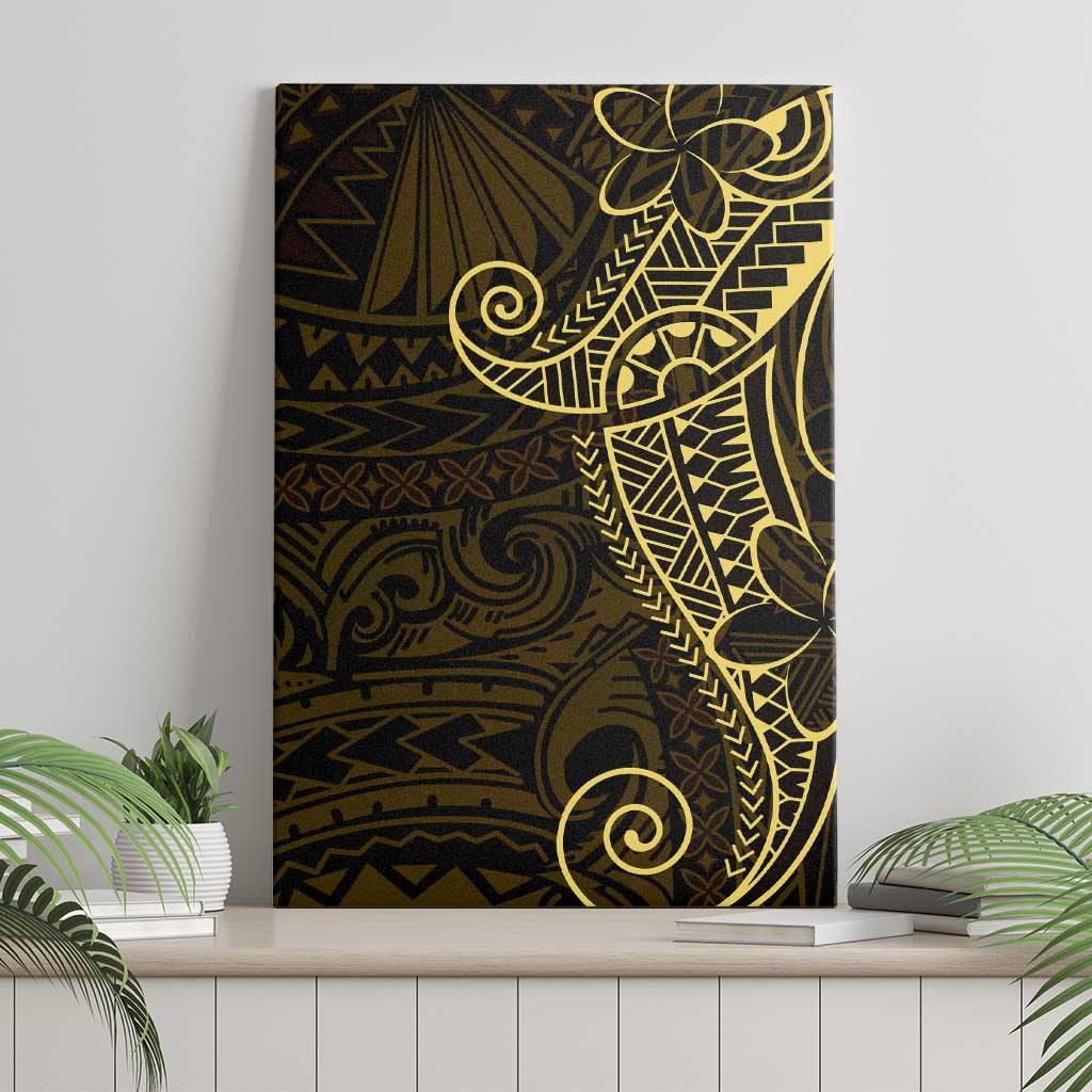 Black Gold Polynesian Tribal Canvas Wall Art LT9 - Polynesian Pride