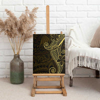 Black Gold Polynesian Tribal Canvas Wall Art LT9 - Polynesian Pride
