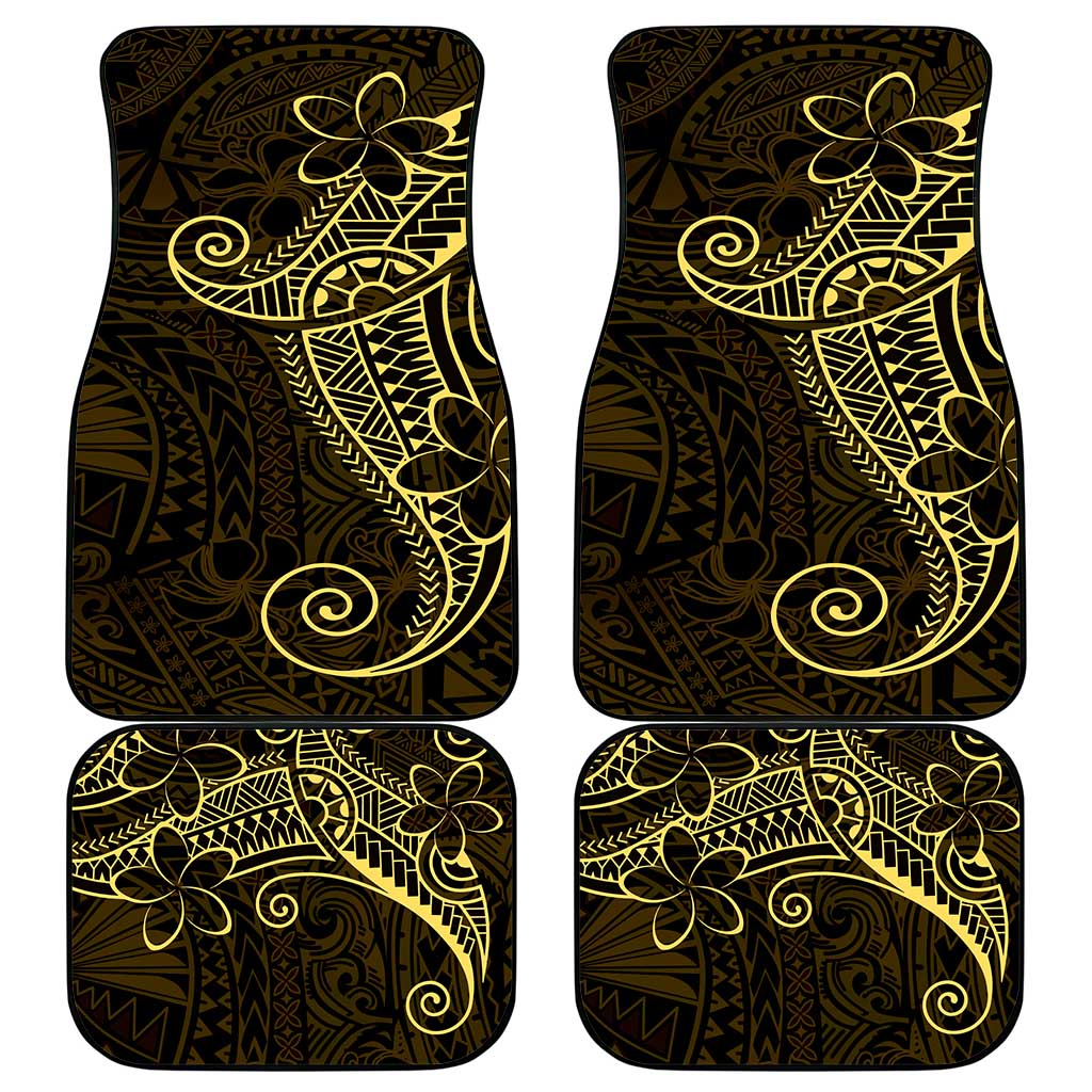 Black Gold Polynesian Tribal Car Mats LT9 - Polynesian Pride