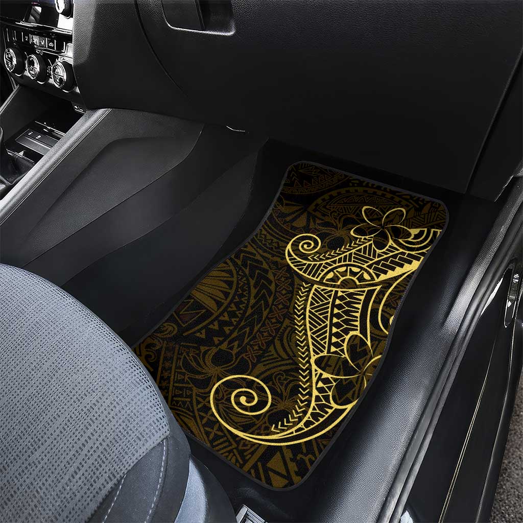 Black Gold Polynesian Tribal Car Mats LT9 - Polynesian Pride