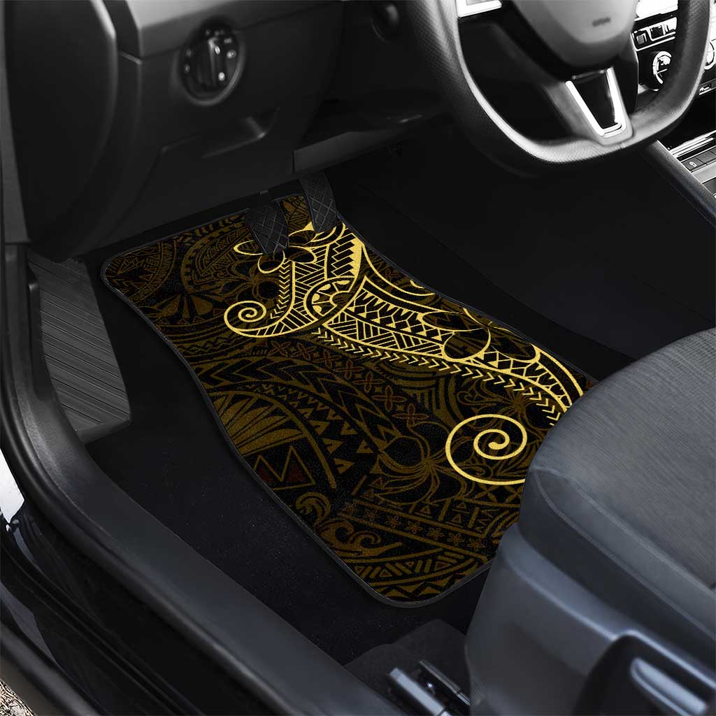 Black Gold Polynesian Tribal Car Mats LT9 - Polynesian Pride