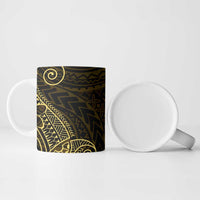 Black Gold Polynesian Tribal Ceramic Mug LT9 - Polynesian Pride