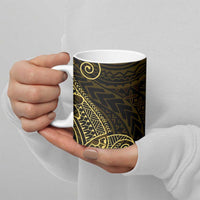 Black Gold Polynesian Tribal Ceramic Mug LT9 - Polynesian Pride