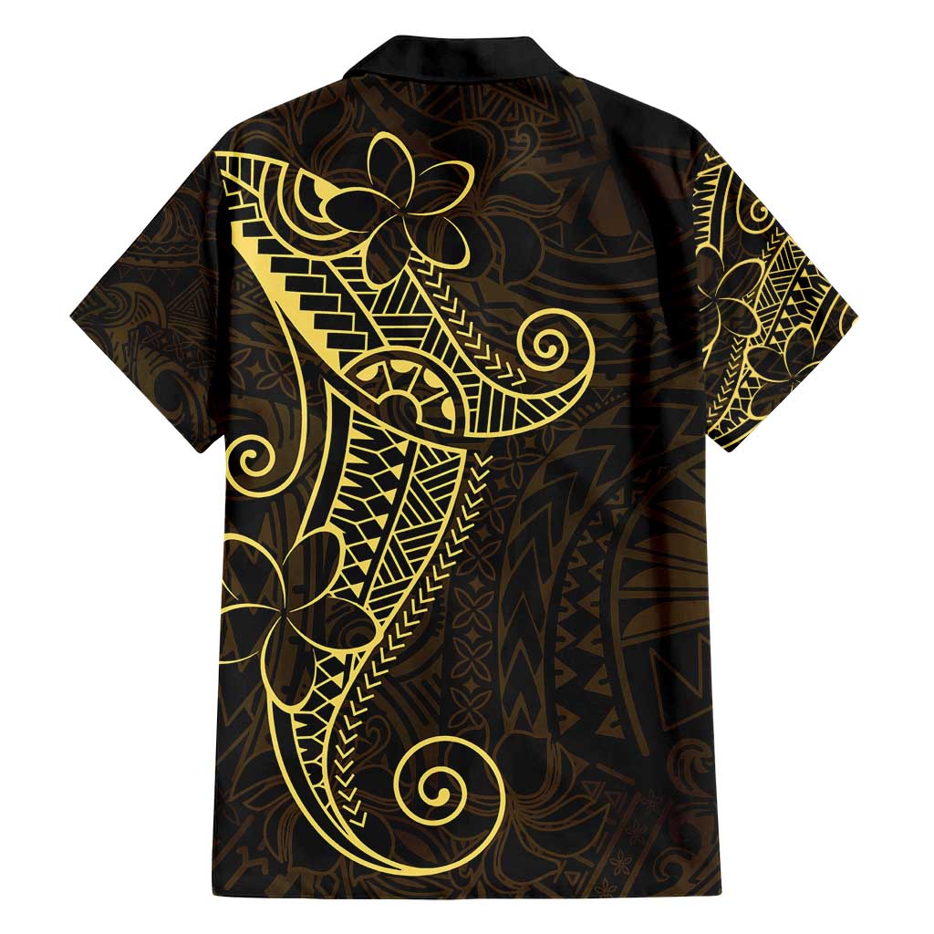 Black Gold Polynesian Tribal Family Matching Puletasi and Hawaiian Shirt LT9 - Polynesian Pride