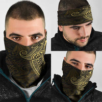 Black Gold Polynesian Tribal Neck Gaiter - Polynesian Pride