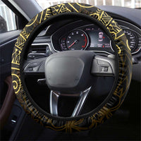 Black Gold Polynesian Tribal Steering Wheel Cover LT9 - Polynesian Pride