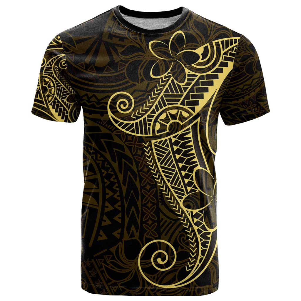 Black Gold Polynesian Tribal T Shirt - Polynesian Pride