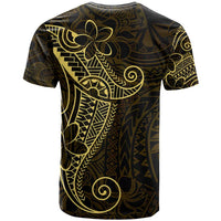 Black Gold Polynesian Tribal T Shirt - Polynesian Pride