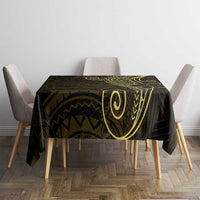 Black Gold Polynesian Tribal Tablecloth LT9 - Polynesian Pride