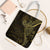 Black Gold Polynesian Tribal Tote Bag - Polynesian Pride
